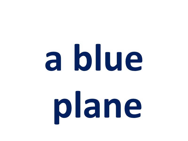 a blue plane